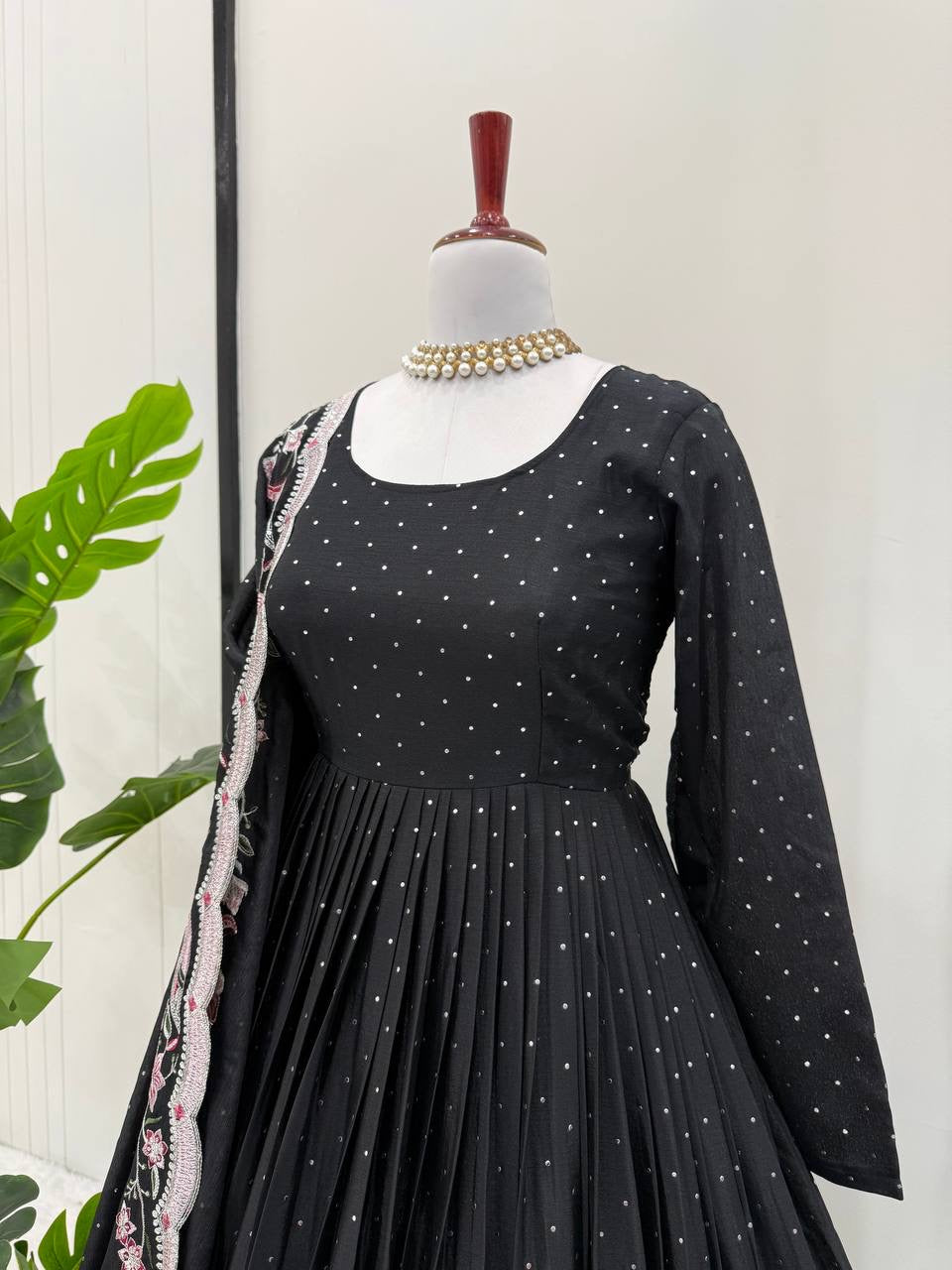 ELORA - Chinnon Silk Anarkali Suit