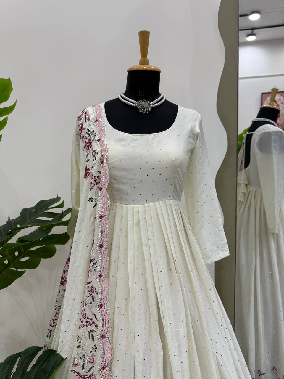 ELORA - Chinnon Silk Anarkali Suit