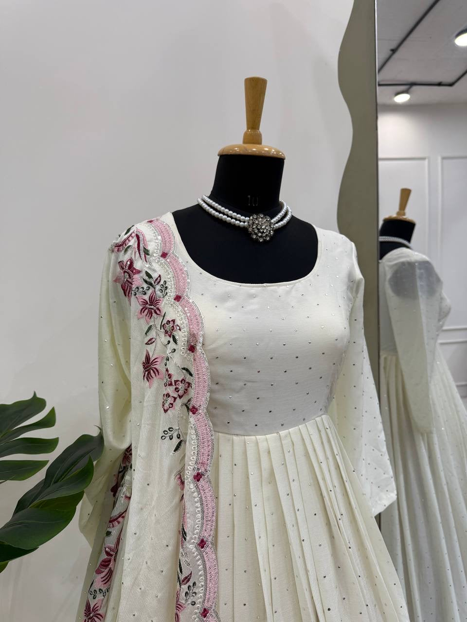ELORA - Chinnon Silk Anarkali Suit