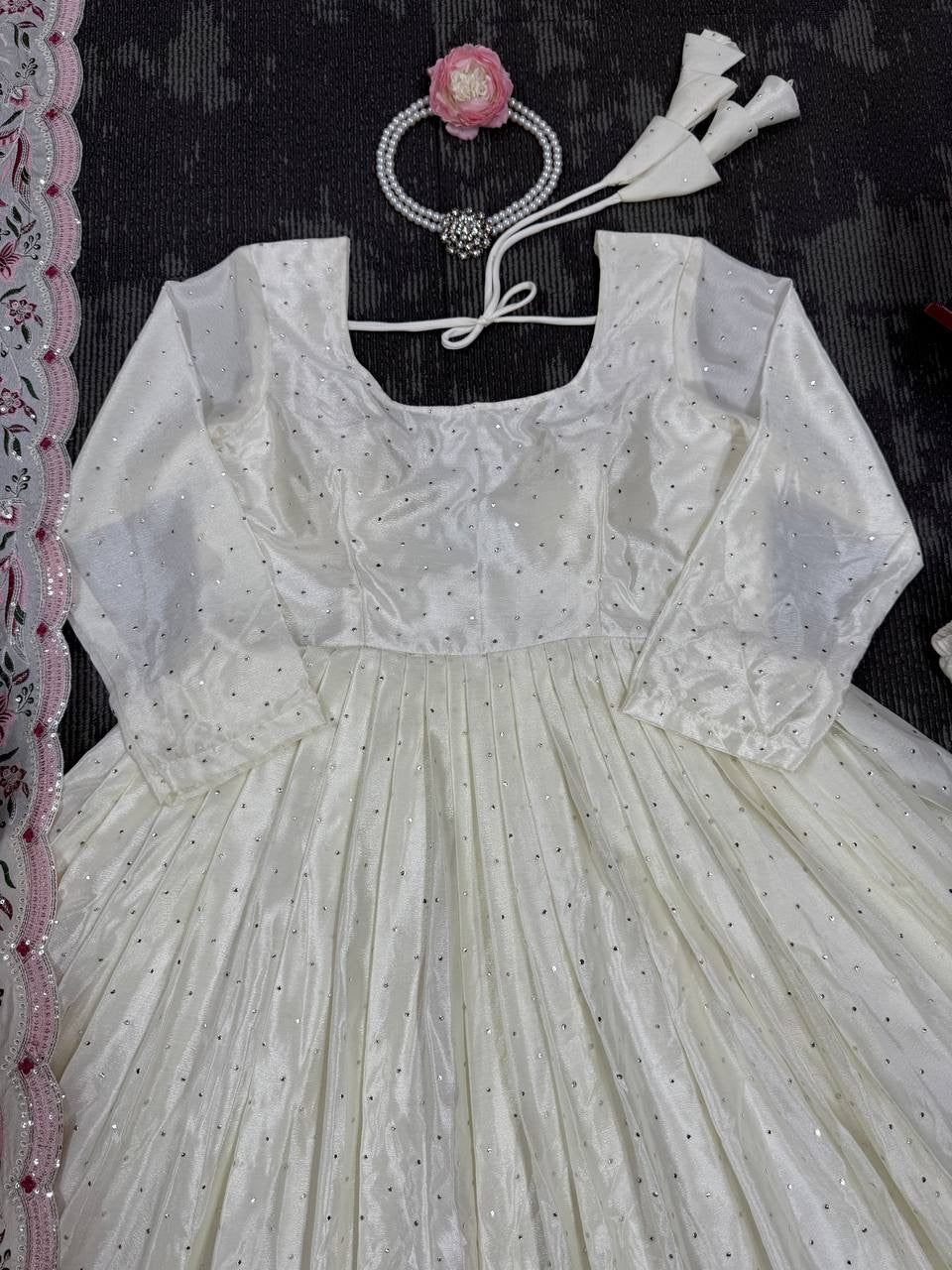 ELORA - Chinnon Silk Anarkali Suit