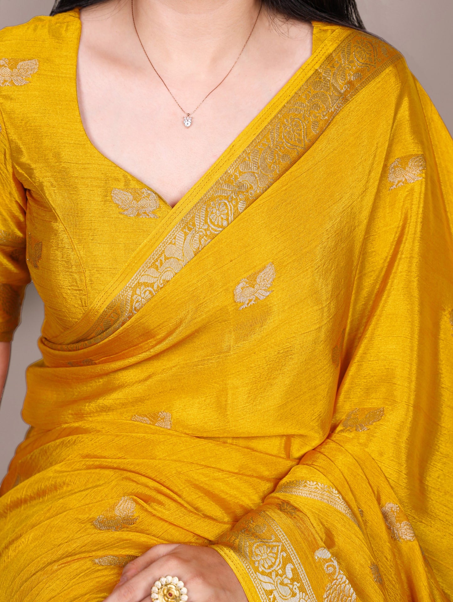 Lavanya crepe silk saree in elegant design, showcasing rich fabric and intricate detailing from Laksharaa Sarees.