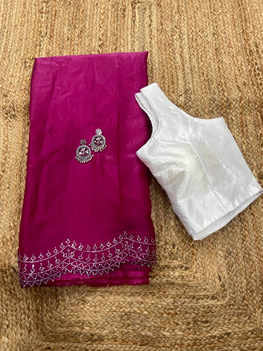 Bridesmaid Special - Shimmer Organza Saree