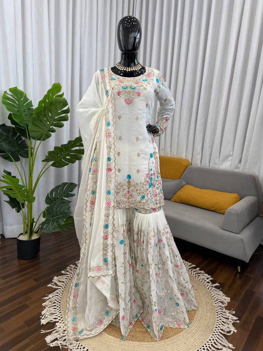 KAIRISA - Premium Sharara Suit - Laksharaa Sarees