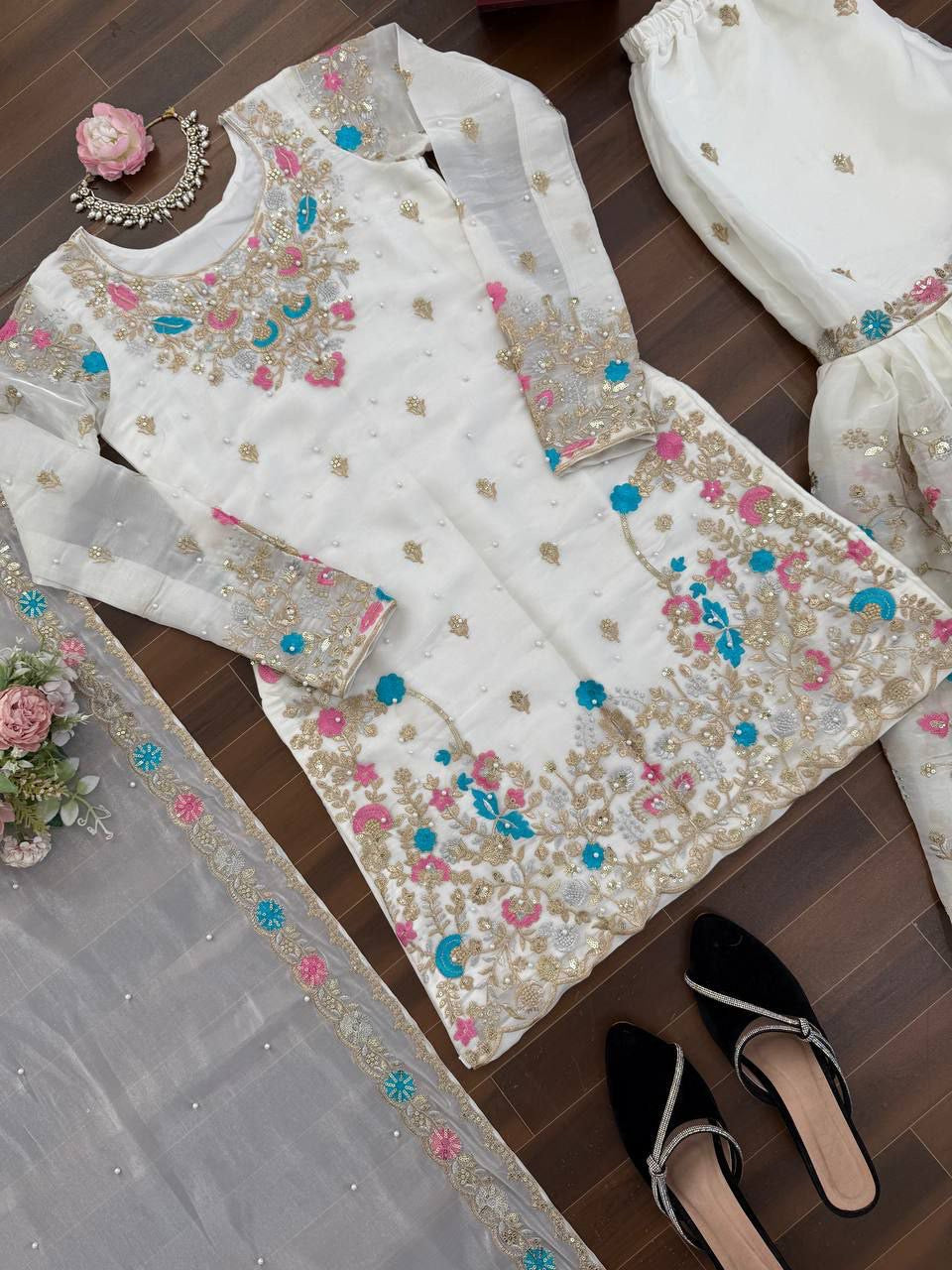 KAIRISA - Premium Sharara Suit - Laksharaa Sarees