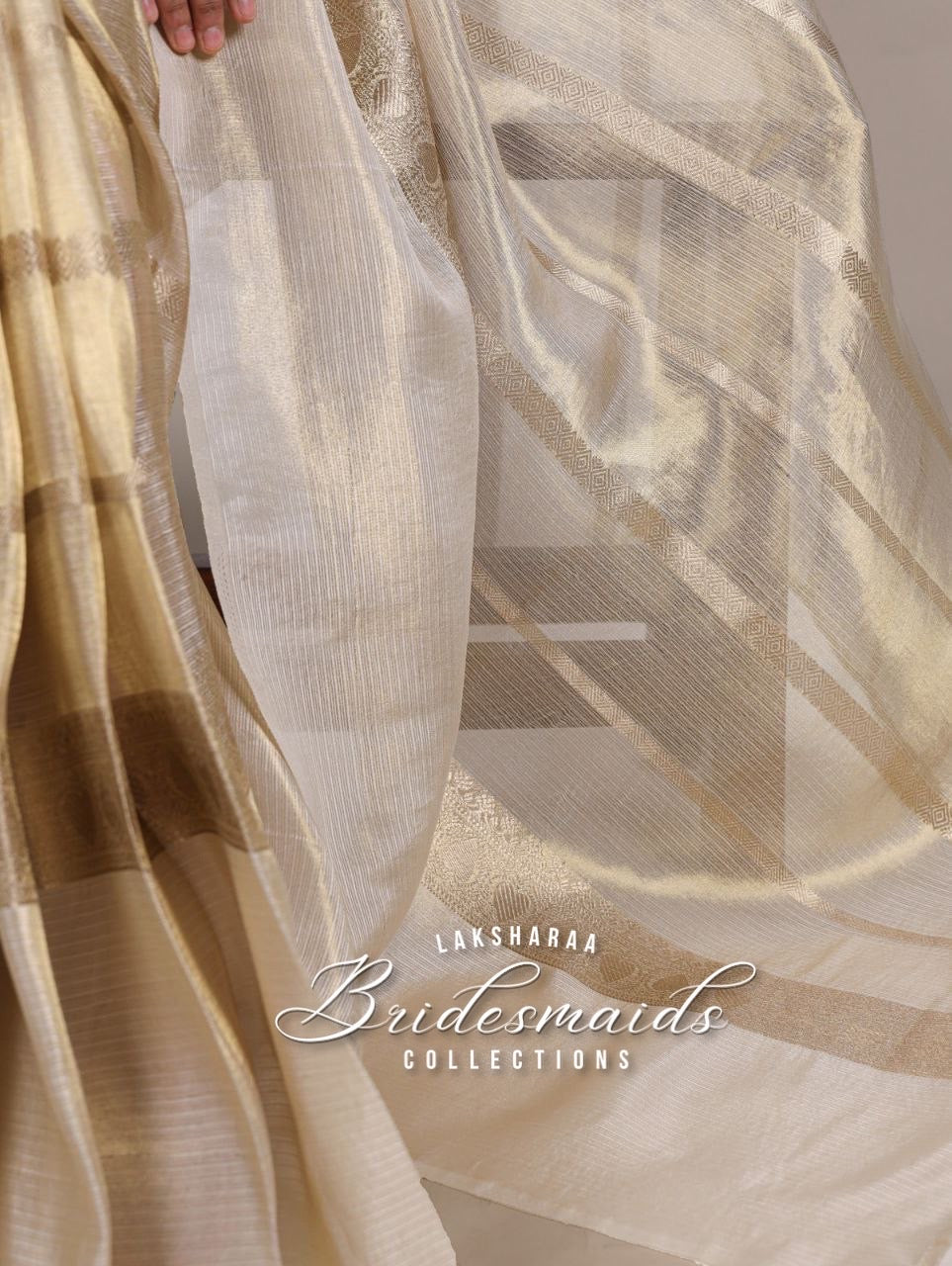 SHRUTI- Gold Tissue Saree