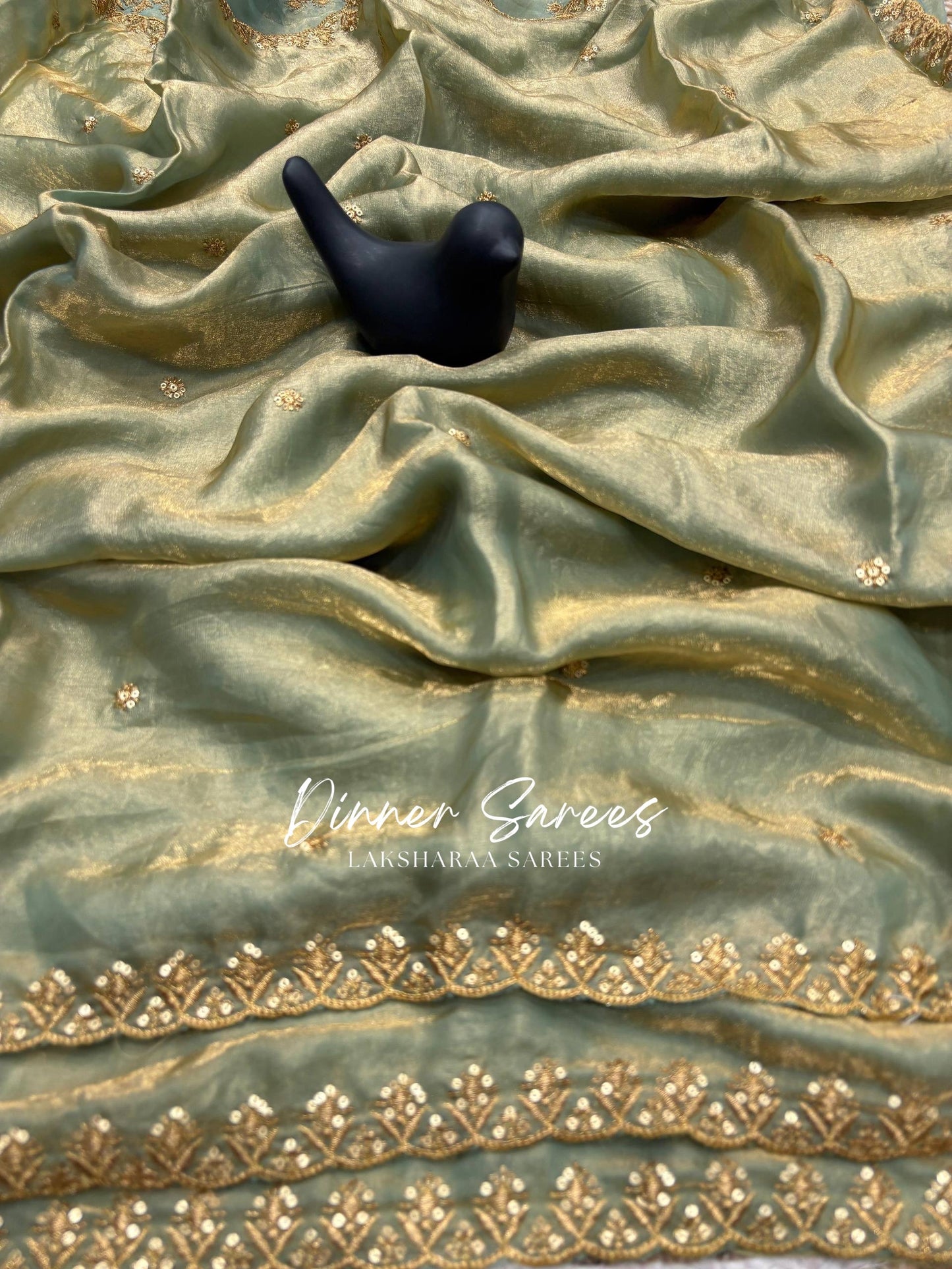 SABRINA — Space Silk Saree x Embroidery Sequinned Border