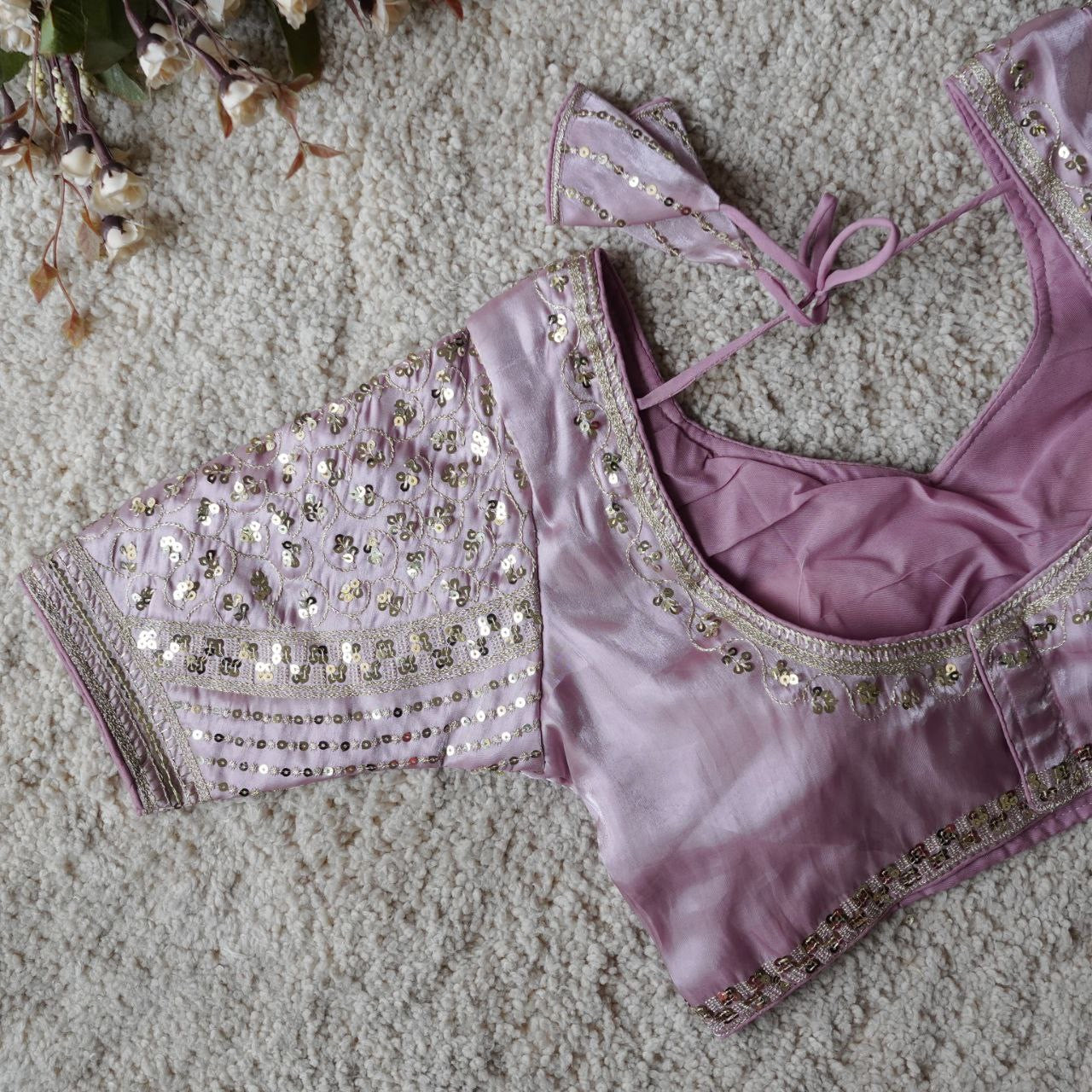 KATH — Bridal Sequinned Readymade Blouse