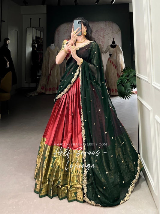TARIKAA — Kanchi Cotton Half Sarees Lehenga