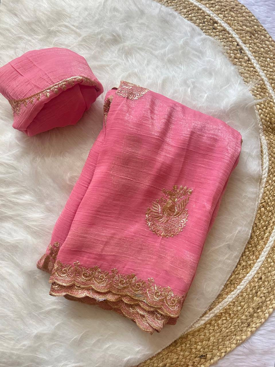 Premium Crunchy Chiffon Saree