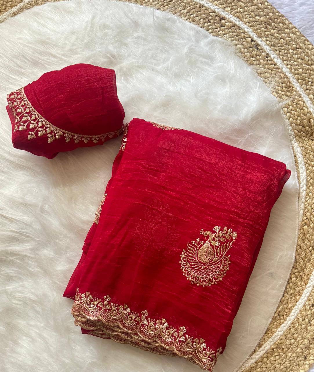 Premium Crunchy Chiffon Saree
