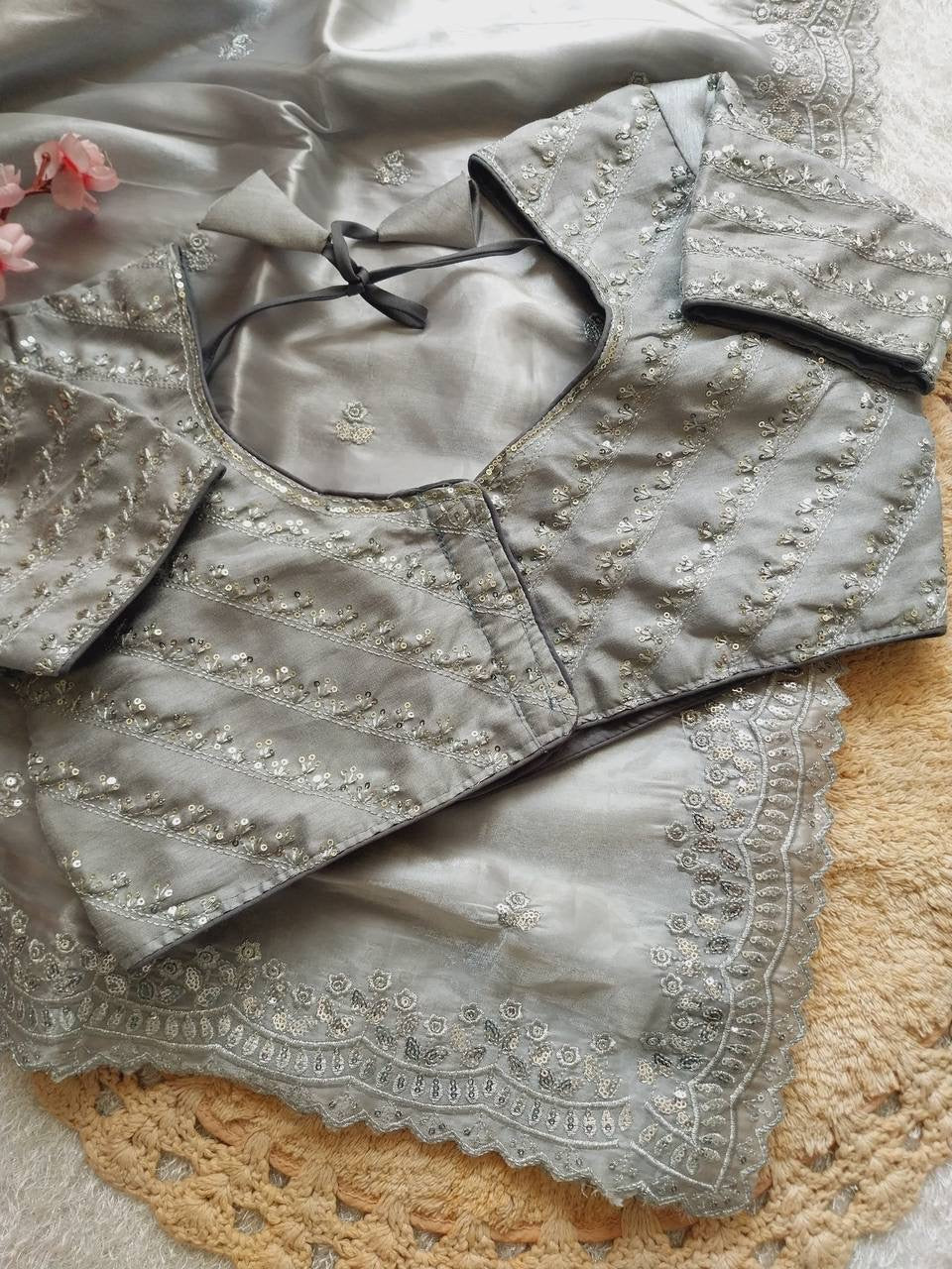 Shimmer Saree x Readymade Blouse