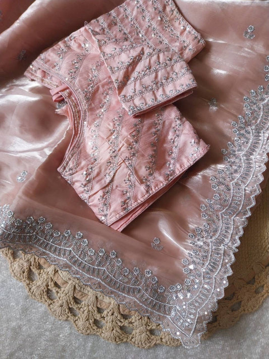 Shimmer Saree x Readymade Blouse