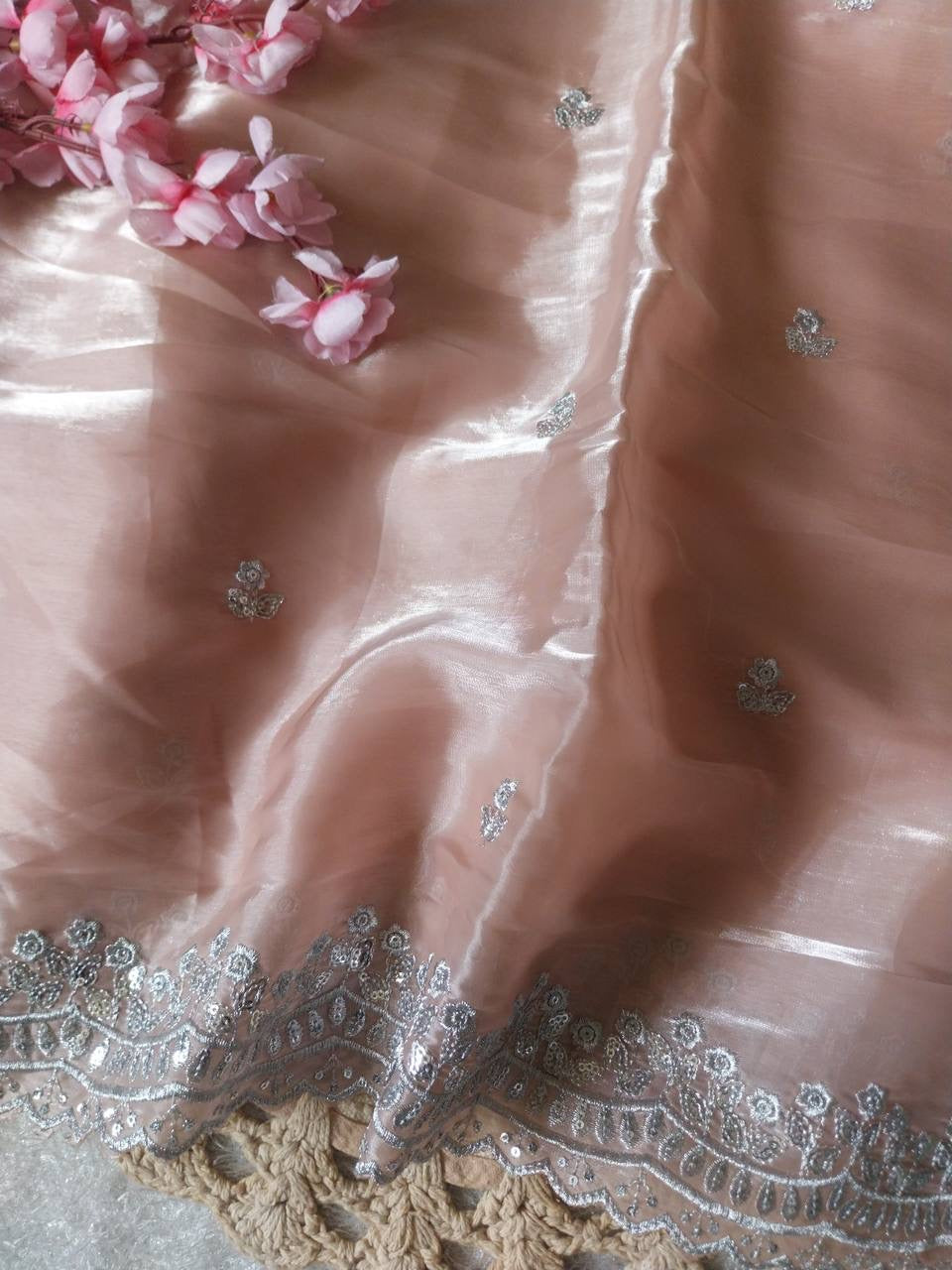 Shimmer Saree x Readymade Blouse