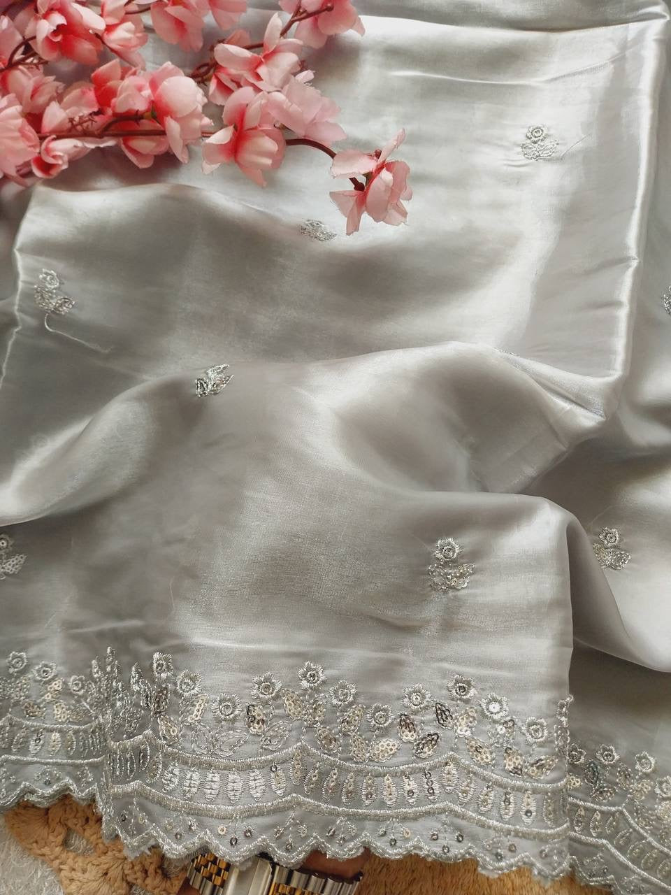 Shimmer Saree x Readymade Blouse