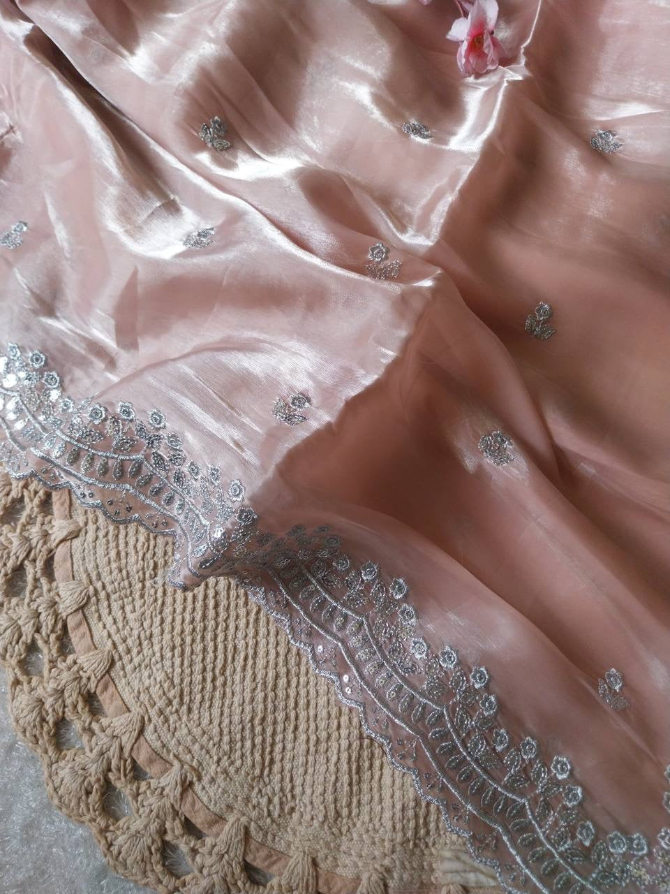 Shimmer Saree x Readymade Blouse