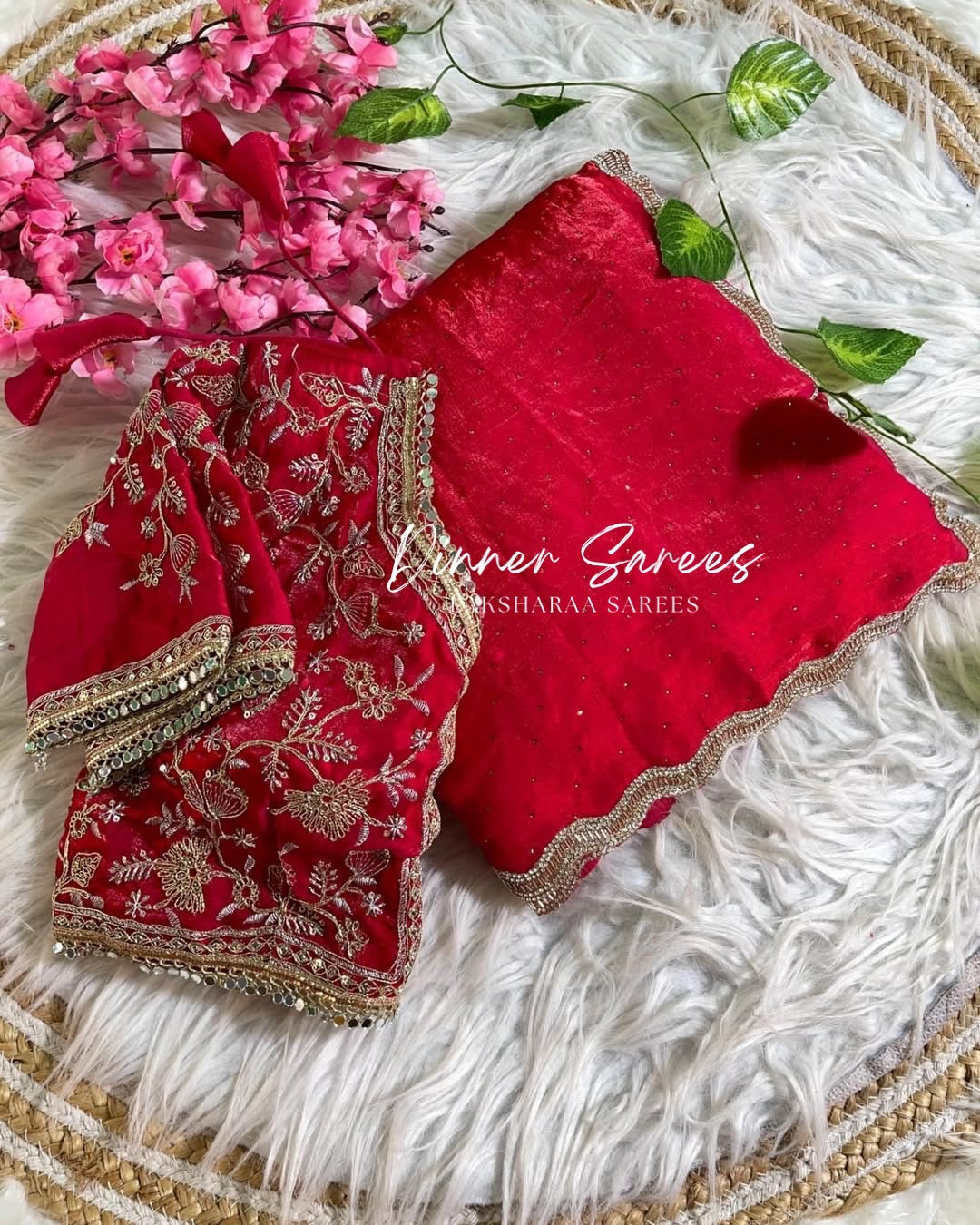 Shimmer Silk Saree x Readymade Blouse