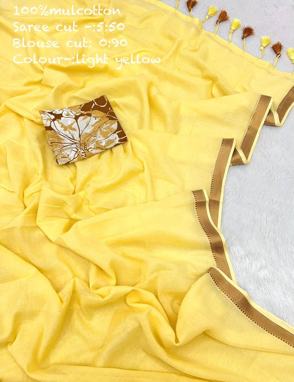 Diwali Special — Mul Cotton Sarees x Tassle Border 2.0