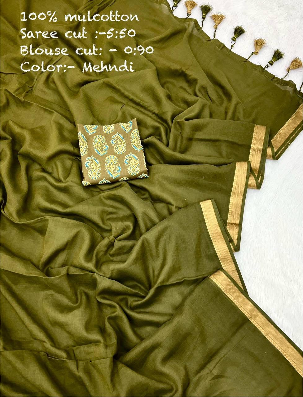 Diwali Special — Mul Cotton Sarees x Tassle Border 2.0