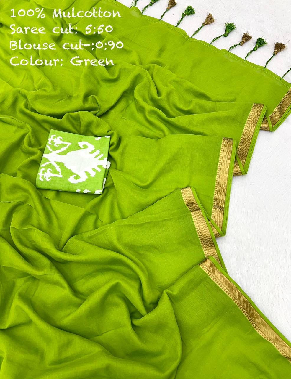Diwali Special — Mul Cotton Sarees x Tassle Border 2.0