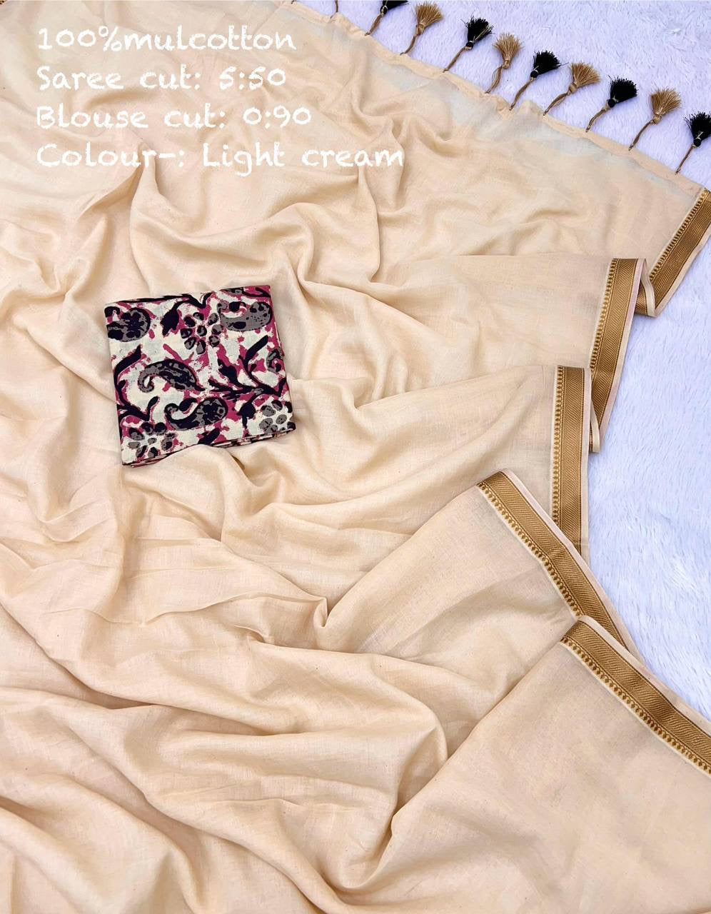 Diwali Special — Mul Cotton Sarees x Tassle Border 2.0