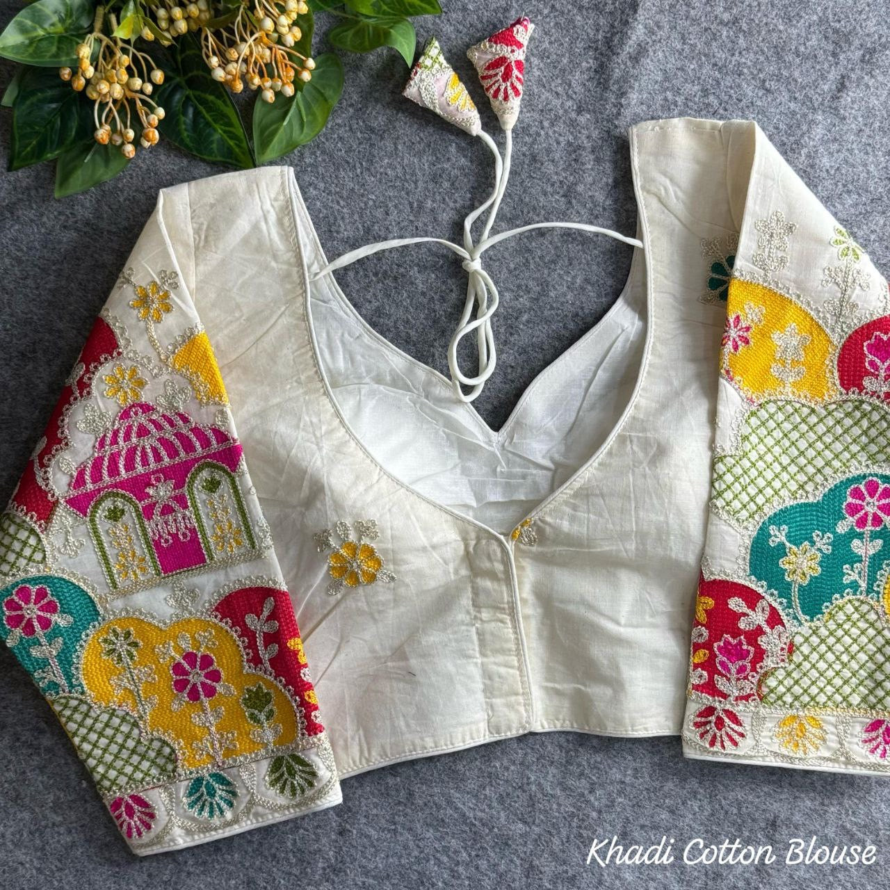 Beautiful Khadi Cotton Blouse