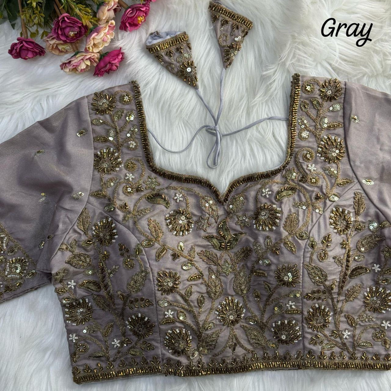 Designer Embroidered Bridal Blouse