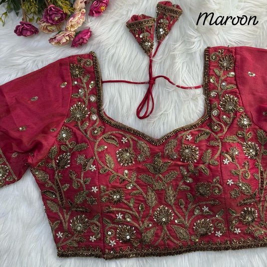 Designer Embroidered Bridal Blouse