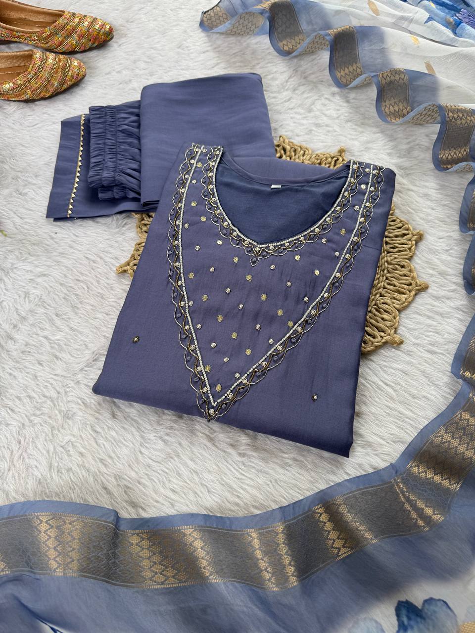 Premium Floral Kurti Set