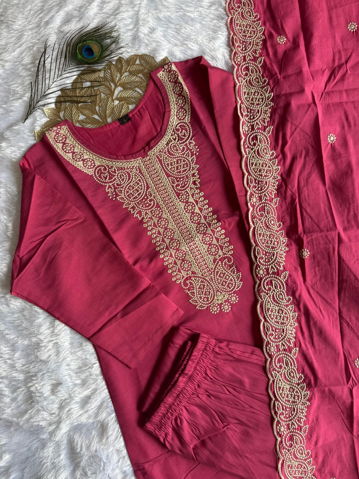 Haute Red Kurti Set