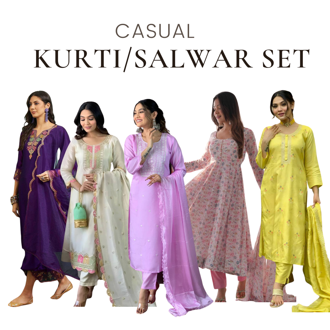 Everyday Casual Kurtis & Salwar Set