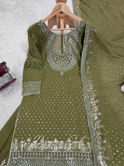 BHAVNIA — Premium Georgette Sharara Suit
