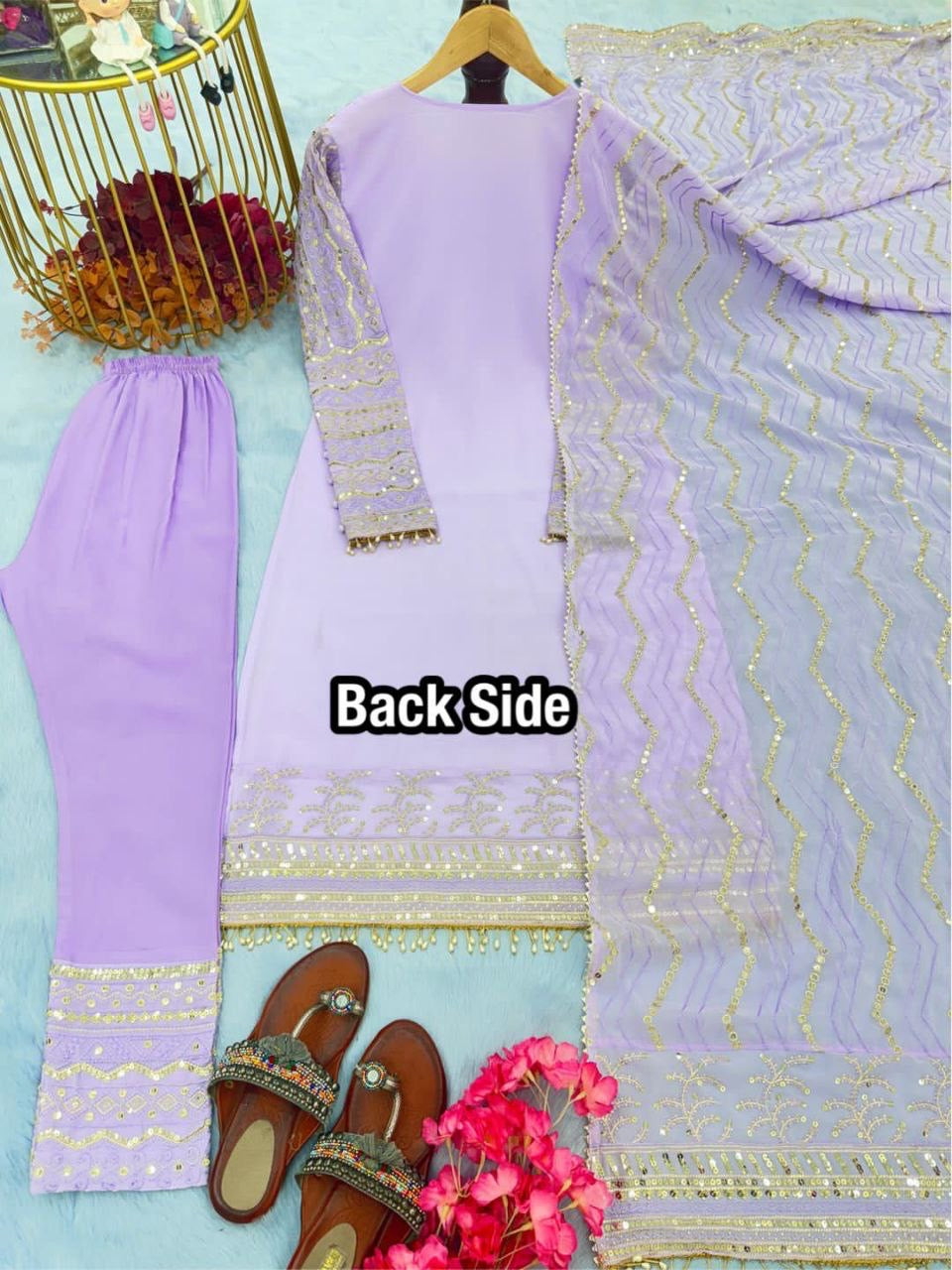 Lilac Pakistani Salwar Suit