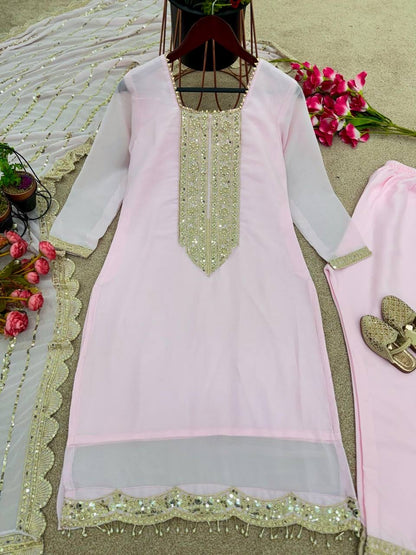 Freya Baby Pink Pakistani Suit