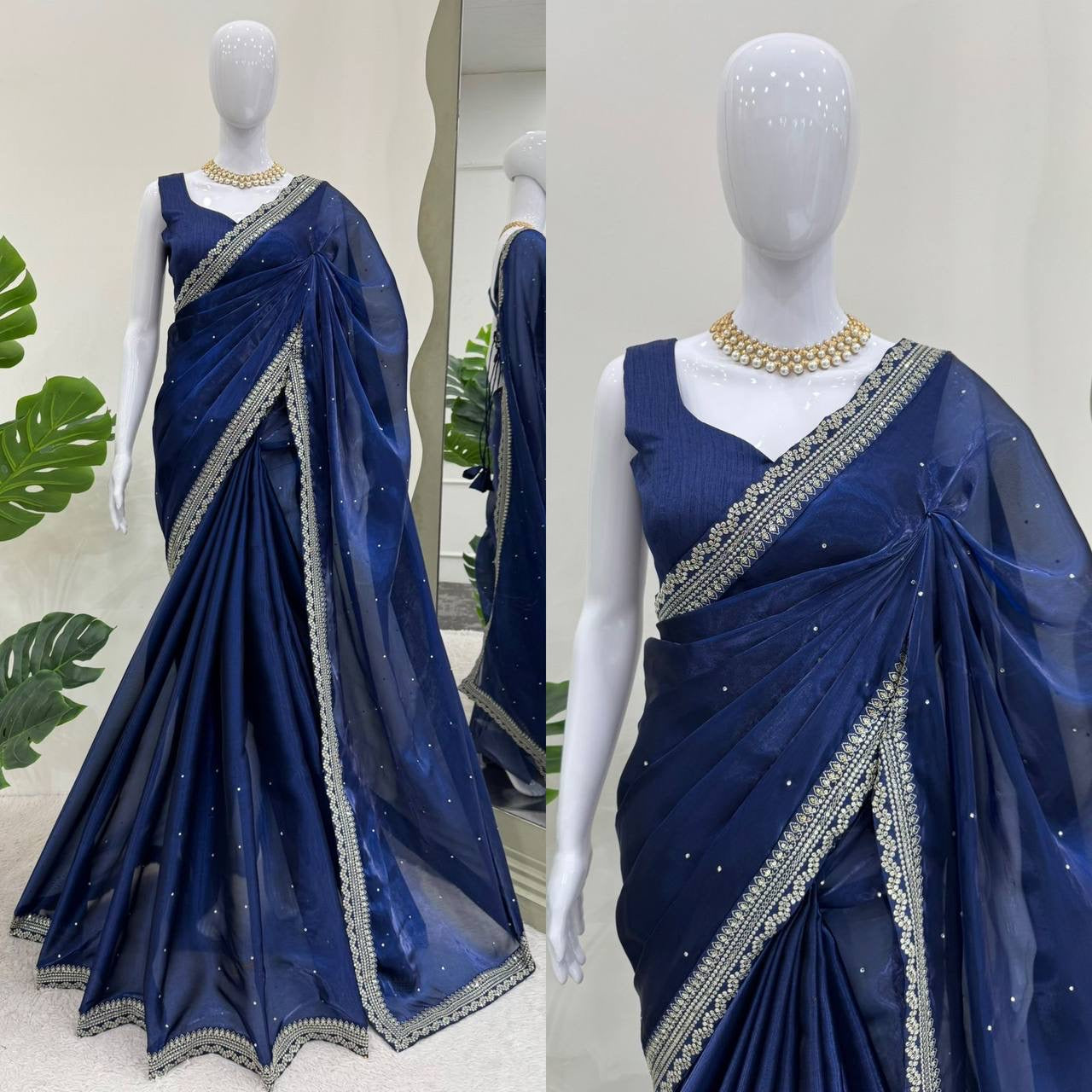 KAVYA - Blue Partywear Saree