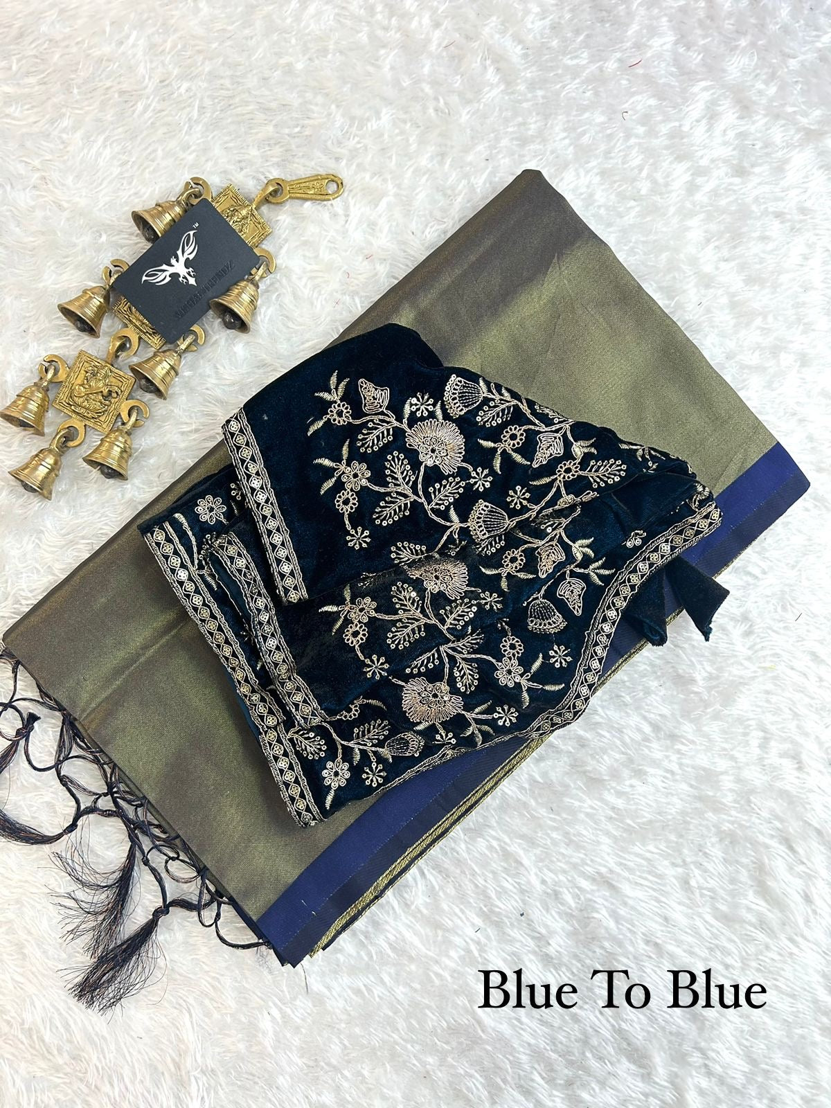 PRITA - Tissue Silk Saree x Readymade Blouse