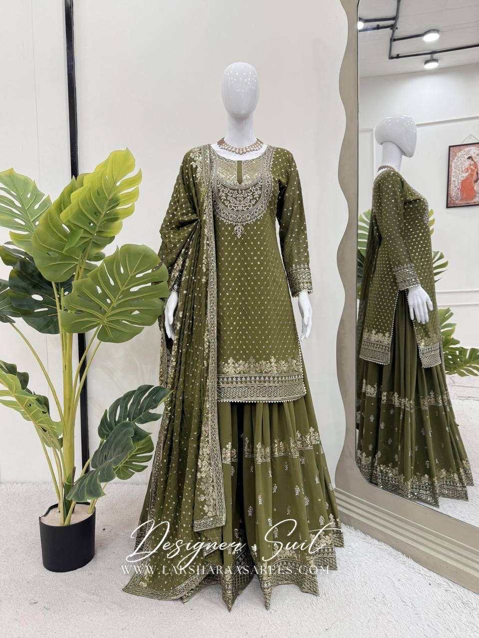 BHAVNIA — Premium Georgette Sharara Suit