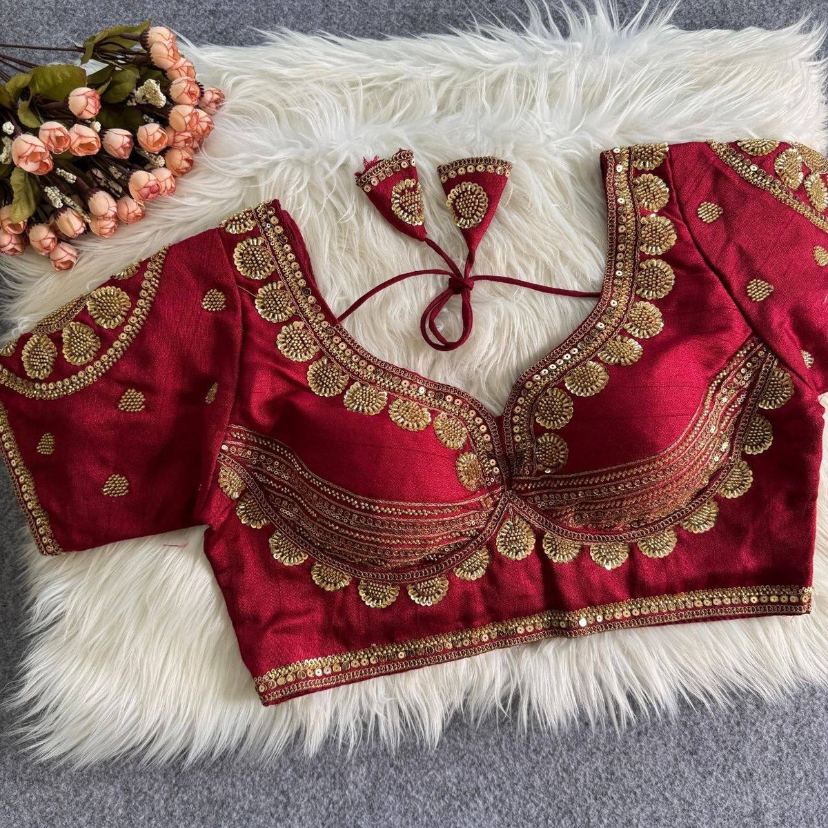 Laksharaa Sarees Blouse Burgundy