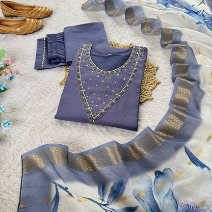 Premium Floral Kurti Set