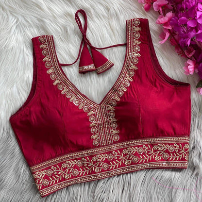 PRISALY - Readymade Partywear Saree Blouse