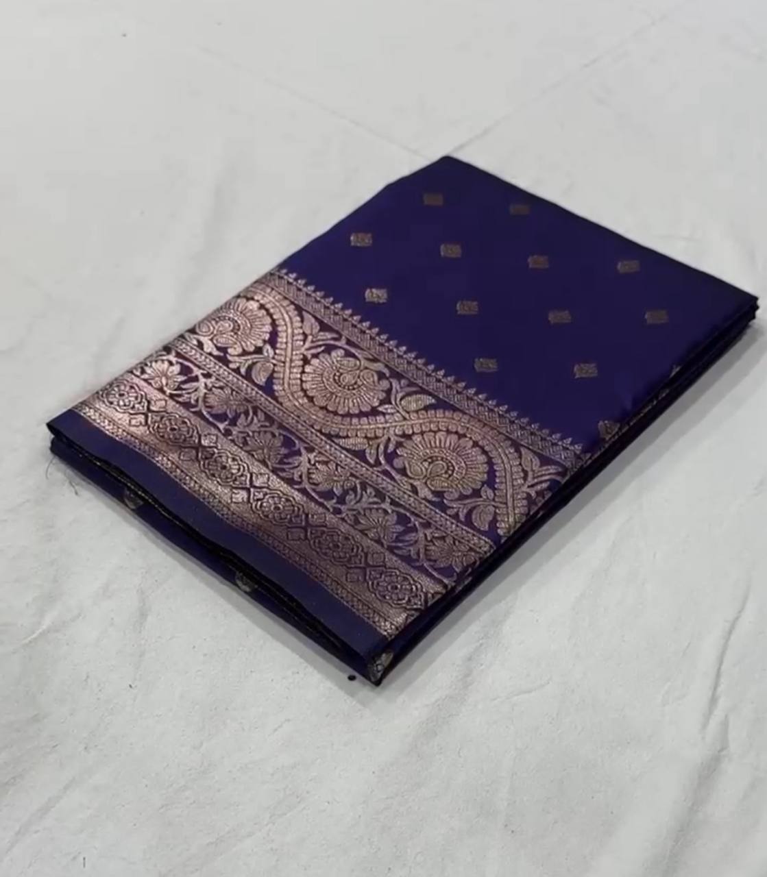 Laksharaa Sarees NILA — Banarasi Soft Silk Saree Dark Purple