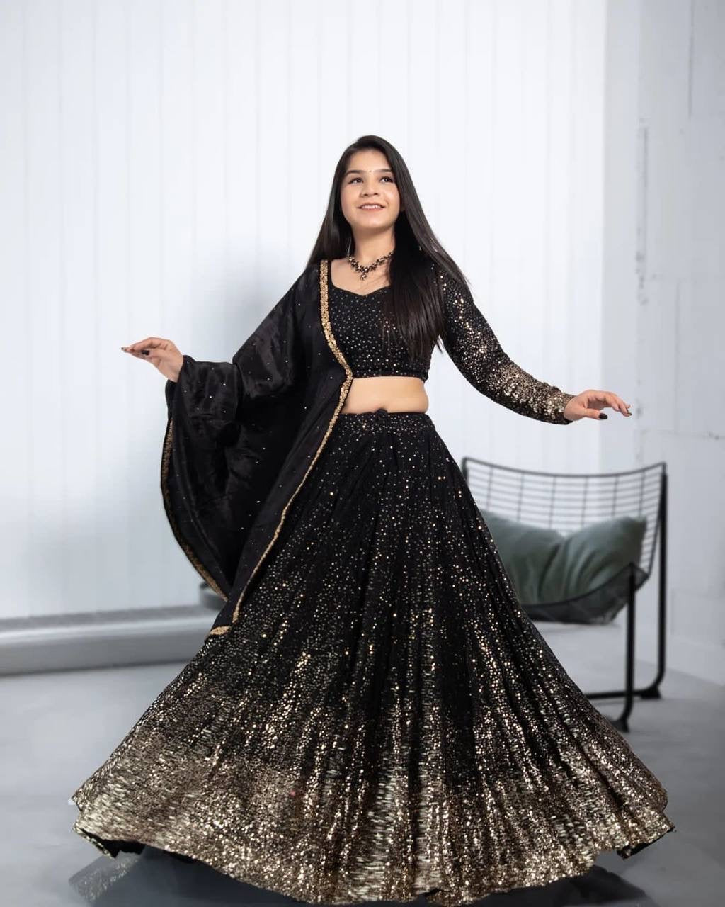 Georgette Ombré Lehenga