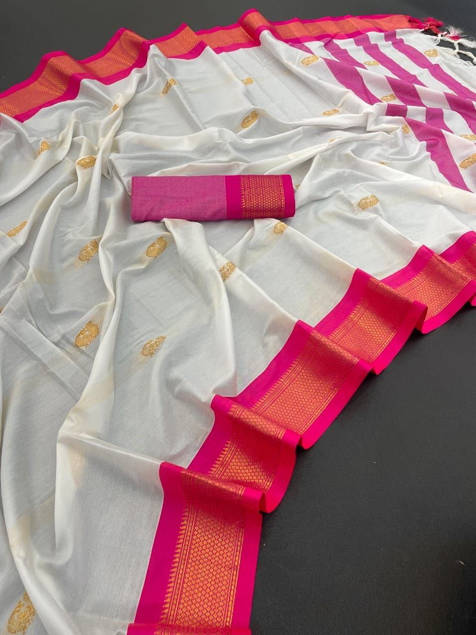 Korvai Cotton Silk Saree - Bridesmaid Special