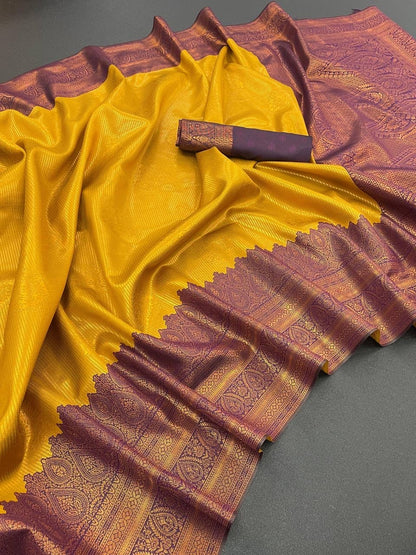 Soft Silk Saree x Contast Border