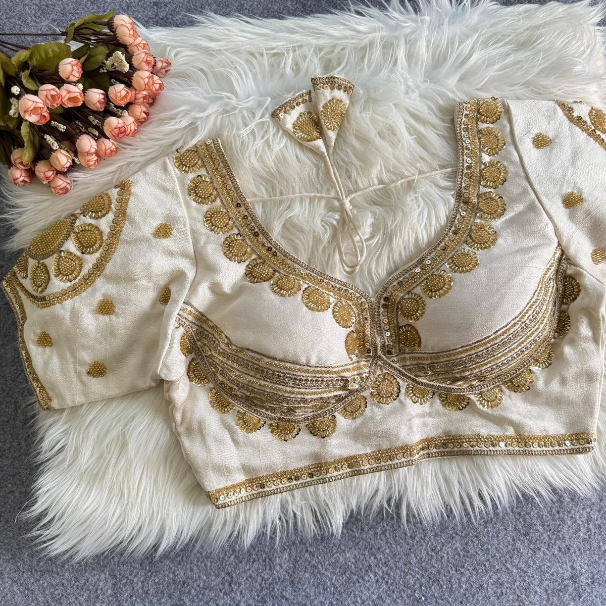 Laksharaa Sarees Blouse Off-White