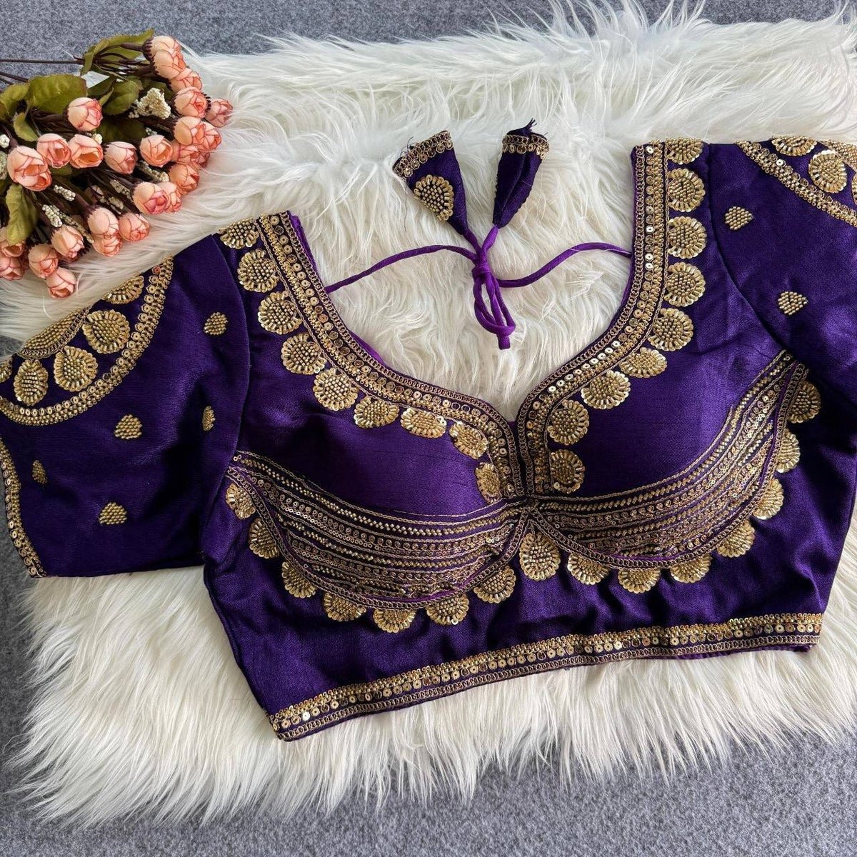 Laksharaa Sarees Blouse Purple