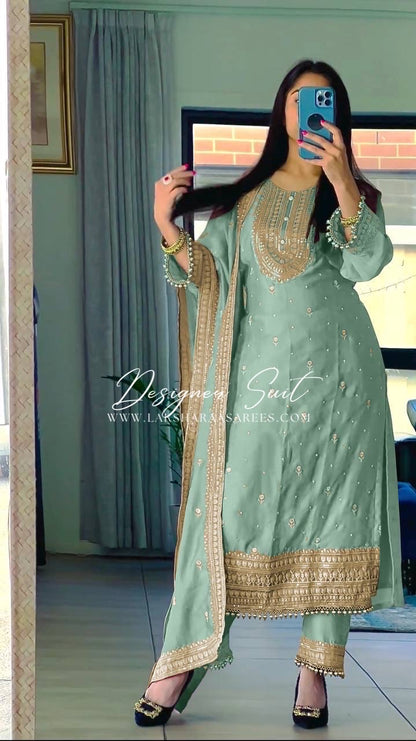 RANIA — Pastel Pakistani Salwar Suit