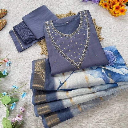 Premium Floral Kurti Set