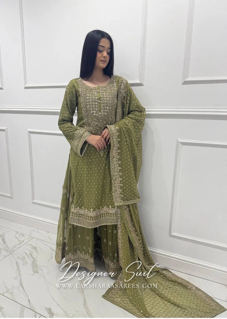 BHAVNIA — Premium Georgette Sharara Suit