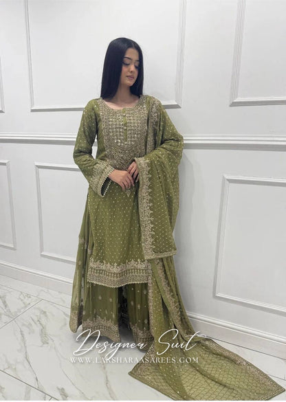 BHAVNIA — Premium Georgette Sharara Suit