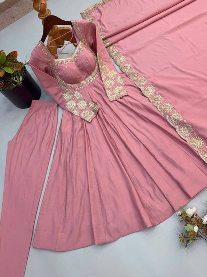 Laksharaa Sarees MASAKALI — Anarkali Suit Dusty Rose